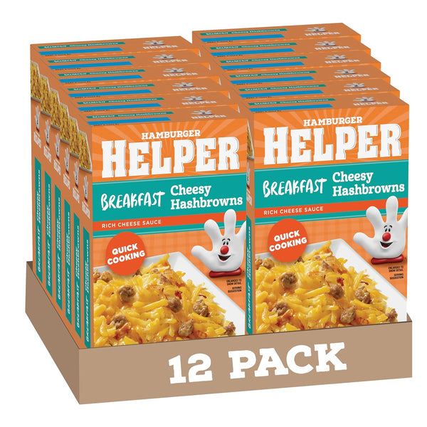 Hamburger Helper BREAKFAST Cheesy Hashbrowns Meal (5.5 oz - 12 Pack) No