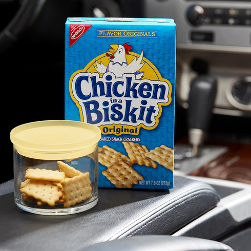 NABISCO 6 7.5 oz Chicken in a Biskit Original Baked Snack Crackers, Bulk Lunch Snacks, - Boxes