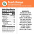 V8 100% 46 oz (6 Pack) Peach Mango Fruit and Vegetable Juice, fl Bottle
