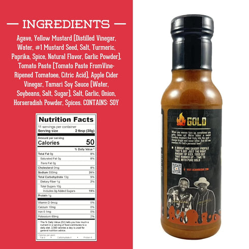 AC Barbeque Sauce Duo, 2-pack with All Day, Every Day & AC Gold BBQ Sauce, 2 x 15.3oz Bottles