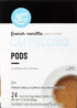 2.0 24 Count, 12.7 Happy Belly Cappuccino Coffee Pods Light Roast Compatible with K-Cup Brewers, French Vanilla
