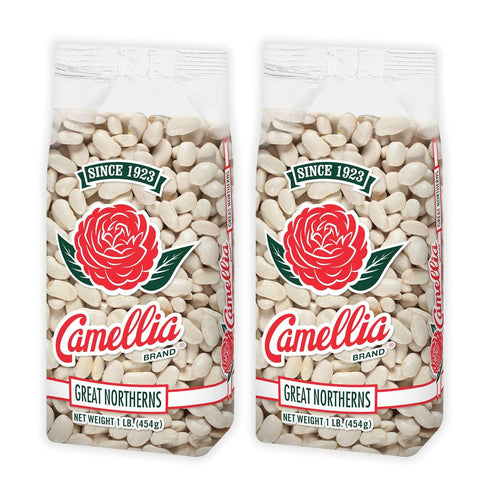 Camellia Brand Dried Great Northern Beans Premium White Beans for Soups, Stews,