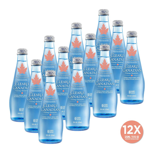 1 (12 325mL) Clearly Canadian Clearly Sparkling Grapefruit Essence Unsweetened Flavored Sparkling Mineral Water, Zero