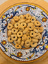Tarallini Italian Snack Crackers - Family-Size Freshness-Saving Bucket - All Natural, Oven Baked Crunchy Crackers made