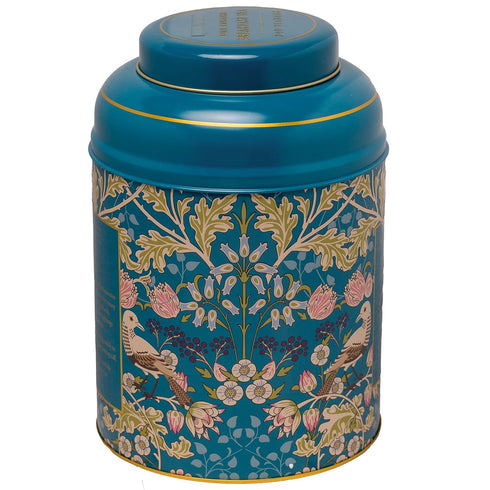 240 New English Teas Song Thrush & Berries Teal Tea Caddy with Breakfast Teabags