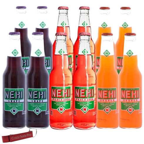 Generic Nehi Variety Pack | Most Popular Flavors | Real Cane Sugar |