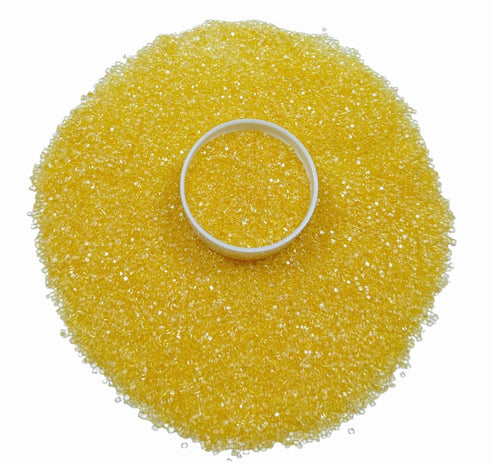 90g/3.17oz Gevog Yellow Sanding Sugar Sprinkles for Cake Decorating, Edible Crystal Candy for Valentines Wedding Baking