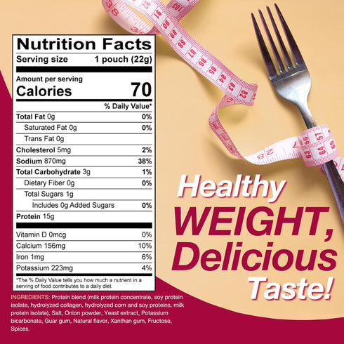 ProtiDIET High Protein Chicken Soup Mix - 7 Pouches, Low Sugar, No Fat Meal Replacement