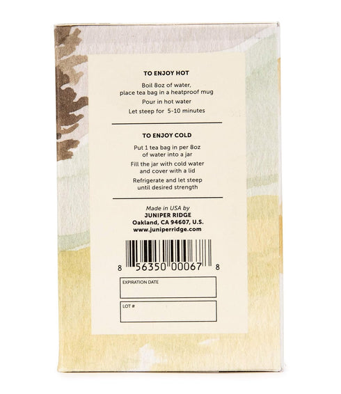 20 Juniper Ridge Douglas Fir & Rose Hip Botanical Tea - Tart & Tangy, Citrus, & Mild Evergreen Notes - Vegan, Caffeine