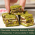 OZ ERCIYES 17.6 oz (500g) Baklava Style Turkish Delight with Chocolate and Pistachio Soft Lokum Candy, Gourmet Turkish
