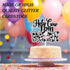 LIANGSS Holy Cow I'm Three Cake Topper Kids Happy Birthday Cute Dairy Cow Decoration, Boys and Girls Birthday Party