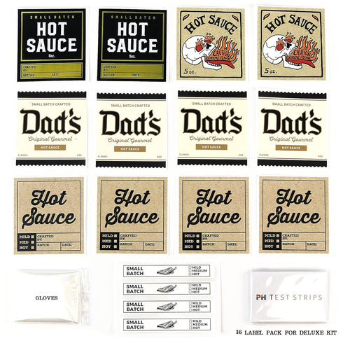 millhouse spice co. 3 3 16 Unique Gift for Men, Deluxe Hot Sauce Making Kit, Varieties of Chili Peppers, Gourmet Spice