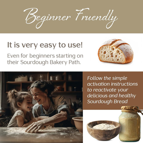 Shes Rooted Home Sourdough Starter Culture | Artisan Style Live Active Starter For Baking Sourdough Bread | Perfect