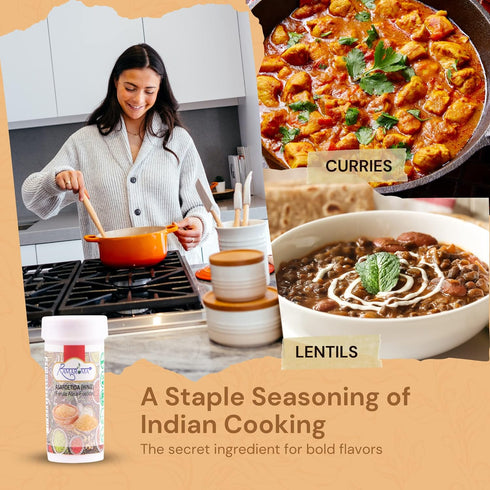Ramaroma Asafetida (Hing) Ground 0.35oz (10g) - All Natural, Salt Free, Vegan Indian Spice