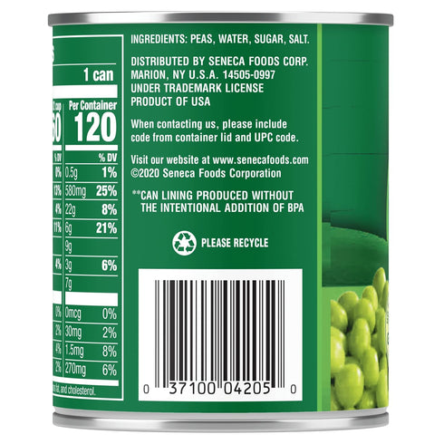 8.5 (Pack 12) Libby's Sweet Peas, Ounces