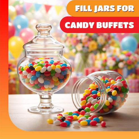 2 Pack Jelly Beans - Pound - Chewy Candy - Assorted Fruit & Licorice Flavors - Bulk Jelly Beans for Holiday Buffets