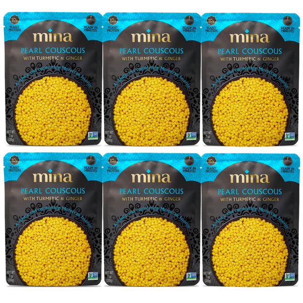 Mina Pearl Couscous, With Turmeric & Ginger, Ready to Eat, Couscous Pearls,