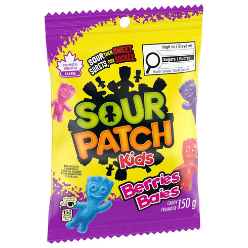 Maynards Bassetts 150g/5.25 oz., Maynards Sour Patch Kids, Berries, Candy, Imported from Canada)