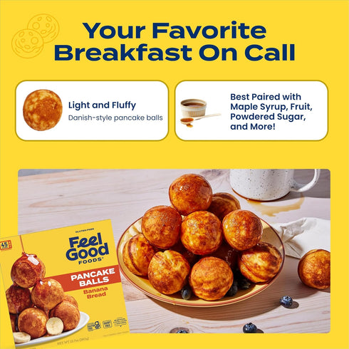 12.7 OZ FEEL GOOD FOODS Banana Bread Pancake Balls