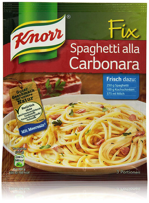 Knorr Fix Spaghetti alla Carbonara, Pack of 4