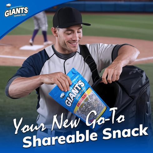 8g 12 oz GIANTS Original Sunflower Seeds - Sunflower Seeds to Eat, Sunflower Seeds Bulk, Lightly Salted for Eating