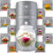 Teabloom Flowering Tea, 12 Unique Varieties of Blooming Tea Flowers, 12-Pack Gift Canister