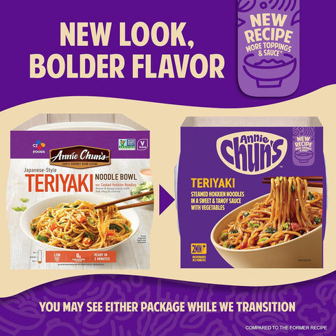 8.16 oz (Pack 1) Annie Chun's Teriyaki Noodle Bowl