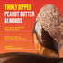 1.2 (Pack 15) SkinnyDipped Dark Chocolate Peanut Butter Almonds, Chocolate Covered Almonds, Low Sugar, Gluten Free