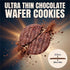 (3 PACK,18.9 Vloong Cocoa & Chocolate Sweet Snack Cracker, Baked Crisp Cookie Thins with No Artificial Flavors, Healthy