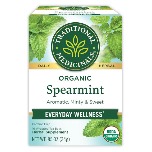 Traditional Medicinals Organic, Spearmint Tea - Supports Everyday Wellness, Healthy & Refreshing