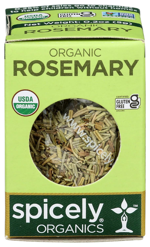SPICELY Organic Whole Rosemary, 0.2 OZ
