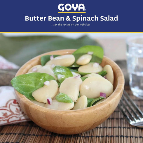 Pack 2 (15.5 oz Goya Butter Beans Canned, Creamy and Flavourful Lima, Pantry Staple, of Cans)