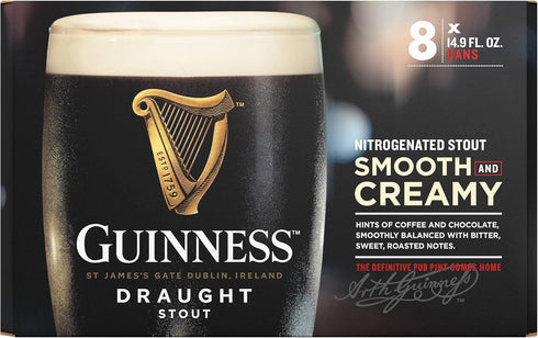 Guinness , Draught, 8pk, 14.9 Fl Oz Cans