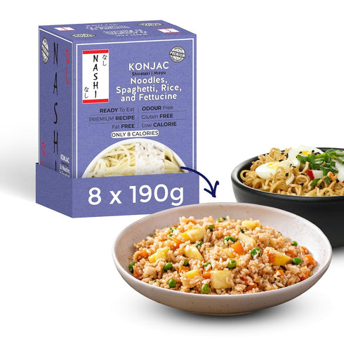 Nashi Konjac Shirataki Premium Mix Pack (8190g) Odour-Free, Vegan, Low-Calorie, Fat-Free, Keto-Friendly