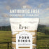 2.5oz (Pack 6) EPIC BBQ Pork Rinds Gluten Free