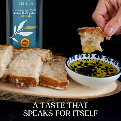 16.9 Oz, 500 ml Tierras de Tavara Premium | First Day Harvest Extra Virgin Olive Oil, Ultra High Polyphenols, First