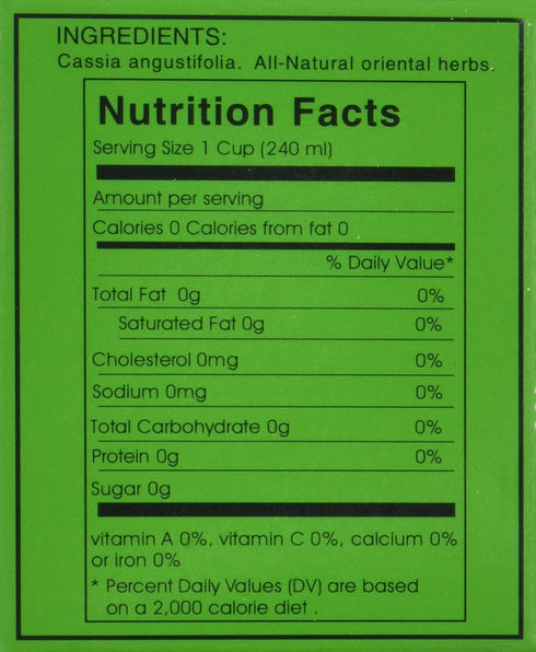 Evergreen Leaves 1 1.76 OZ BOX CALIFORNIA DIETERS' DRINK EXTRA STRENGTH TEA