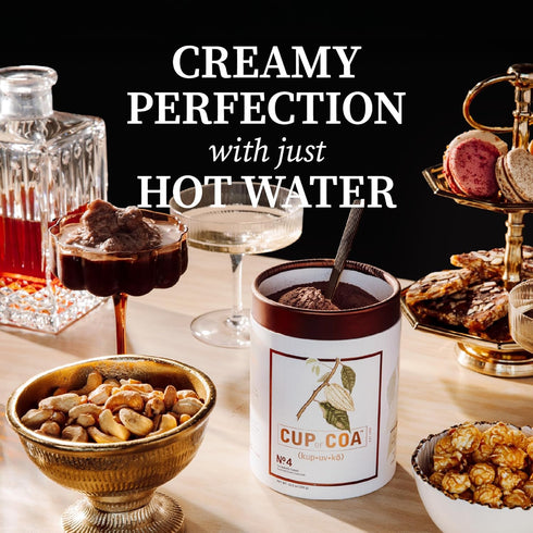 4 (2 Cup of Coa No. Sensuously Dark | Gourmet Dark Hot Cocoa Mix | Just Add Water | Rich, Velvety & Silky Smooth |