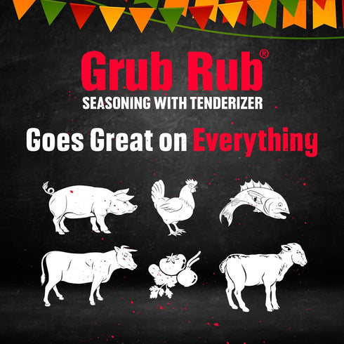 Grub Rub BBQ Seasoning & Meat Rubs for Smoking, Award Winning Family Recipe for Pork, Steak, Brisket, & More