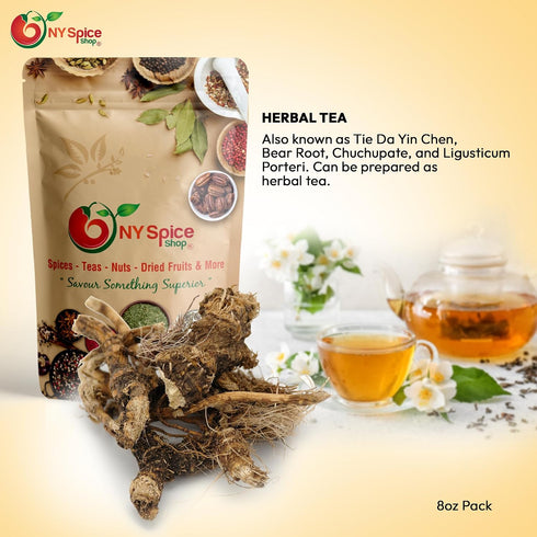 2 NY Spice Shop Osha Strong Root Whole - Ounce Dried Ligusticum Porteri Herb - Natural Wild Crafted Osha Root Extract