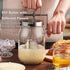 (51 OZ) Retro Manual Butter Churn Kit - Wooden Hand-Crank Butter Maker with Glass Jar, Perfect for Fresh Cream, Keto