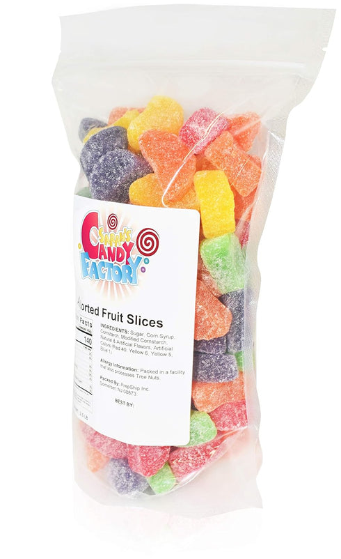 2.5 Lbs Sarah's Candy Factory Assorted Fruit Slice Candy in Resealable Bag