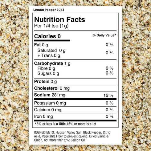 6.7 oz 7073 The Spice Lab Kosher Salt Lemon Pepper Seasoning - All-Natural Blend for Chicken & Fish - Gourmet Popcorn