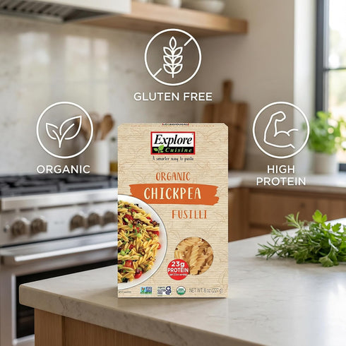 Generic 8 Explore Cuisine Chickpea Fussili, Ounce