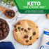 3g 1g 4 Count Atkins Chocolate Chip Protein Cookie, Protein Dessert, Rich in Fiber, Net Carb, Sugar, Keto Friendly
