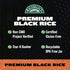 22-Ounce (Pack 1) RiceSelect Premium Black Rice, Whole-Grain, Gluten-Free, Non-GMO, and Vegan Rice, BPA-Free Jar