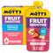 Motts Fruit Smoothies Strawberry Banana, 4.2 oz clear pouches, 8 Pack, Non-dairy,