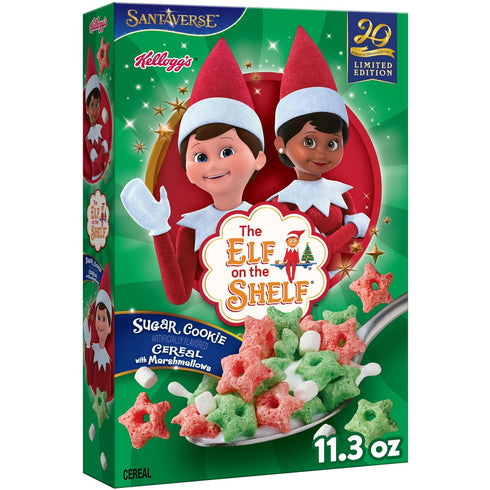 Kellogg's The Elf on the Shelf Cereal, Limited Edition, Sugar Cookie with
