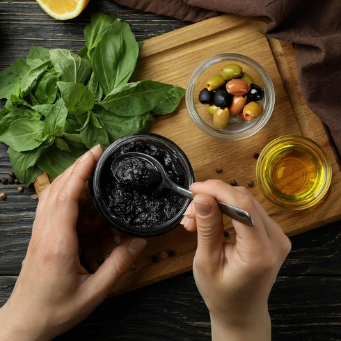 (6.7 oz) VALESCO Olive Tapenade with Fresh Herbs - Artisan Gourmet Dip and Spread for Charcuterie Boards, Bruschetta