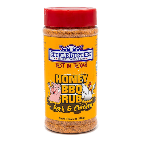 SuckleBusters Honey BBQ Rub: Award-Winning Sweet & Smoky, Sweey-Honey Seasoning for Pork